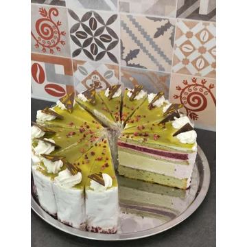 Pisztácia torta 8/12/16 szeletes 